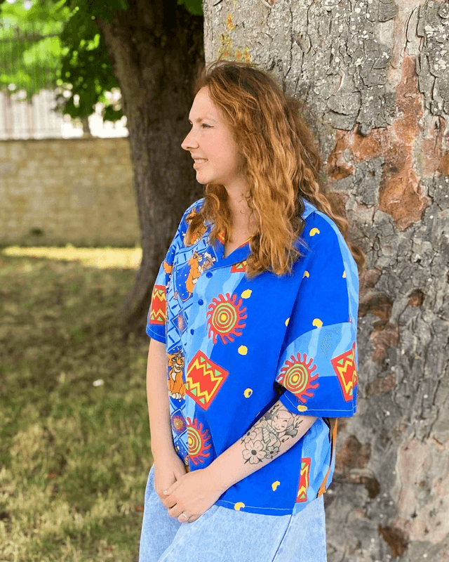 Chemise Upcyclée – Le Roi Lion 2 & Kovu – Taille 40 Unisexe 