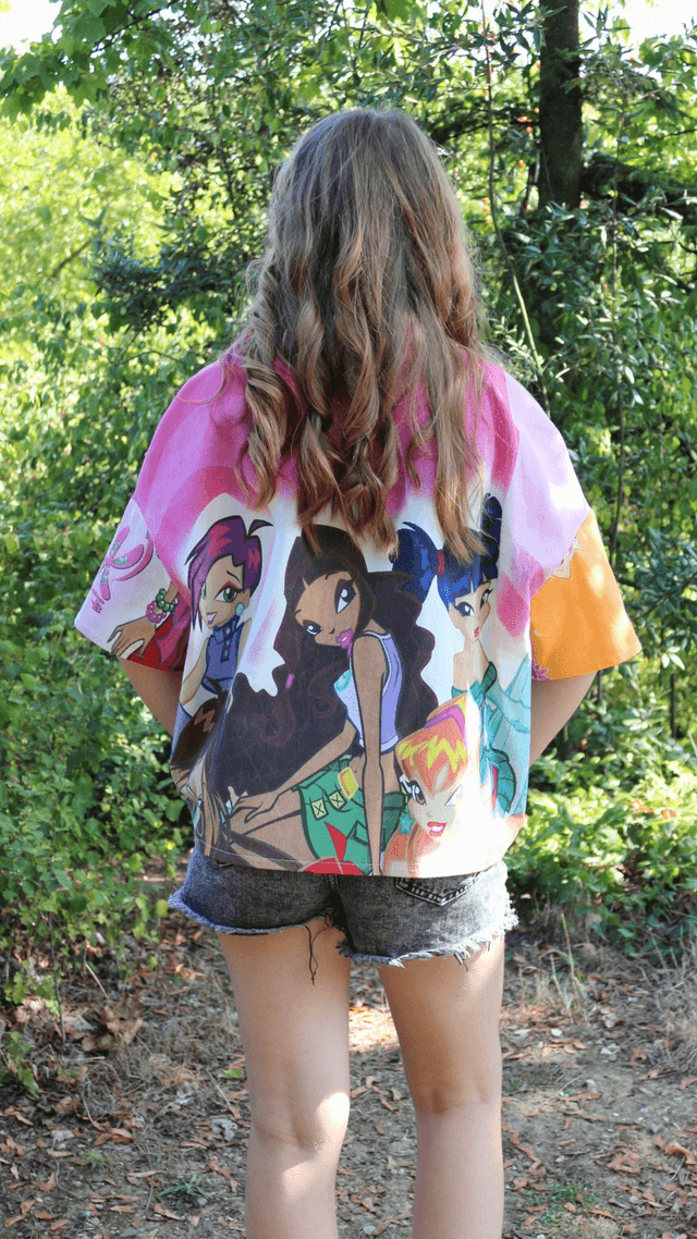 ✨ Chemise unisexe Winx Club – Taille 38 oversize ✨