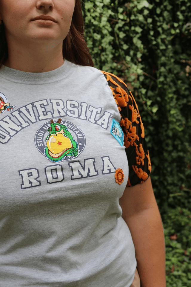 T-shirt Universitaire Dragon Ball Z Customisé Taille XL