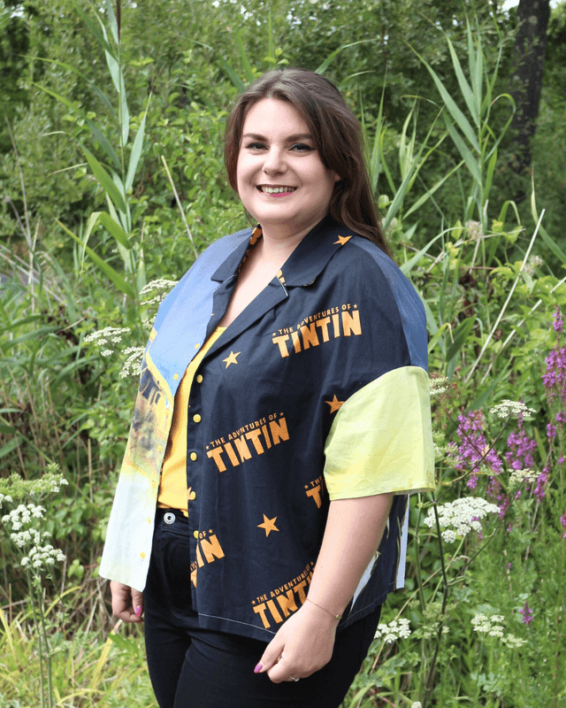 Chemise Oversize Unisexe – Tintin Le Film – Taille 46 – Pièce Unique 