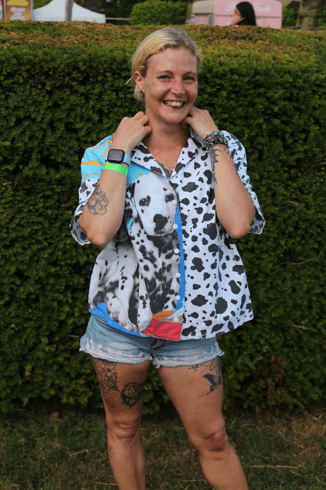 Chemise unique en tissus recyclé disney 101 Dalmatiens film Taille 34 Oversize