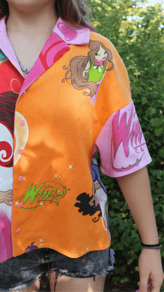 ✨ Chemise unisexe Winx Club – Taille 38 oversize ✨
