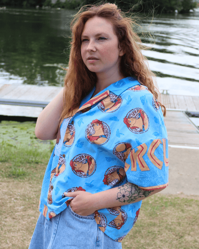  Chemise Upcyclée – Disney Hercules – Taille 36 Unisexe 
