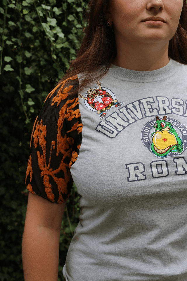 T-shirt Universitaire Dragon Ball Z Customisé Taille XL