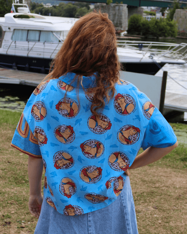  Chemise Upcyclée – Disney Hercules – Taille 36 Unisexe 