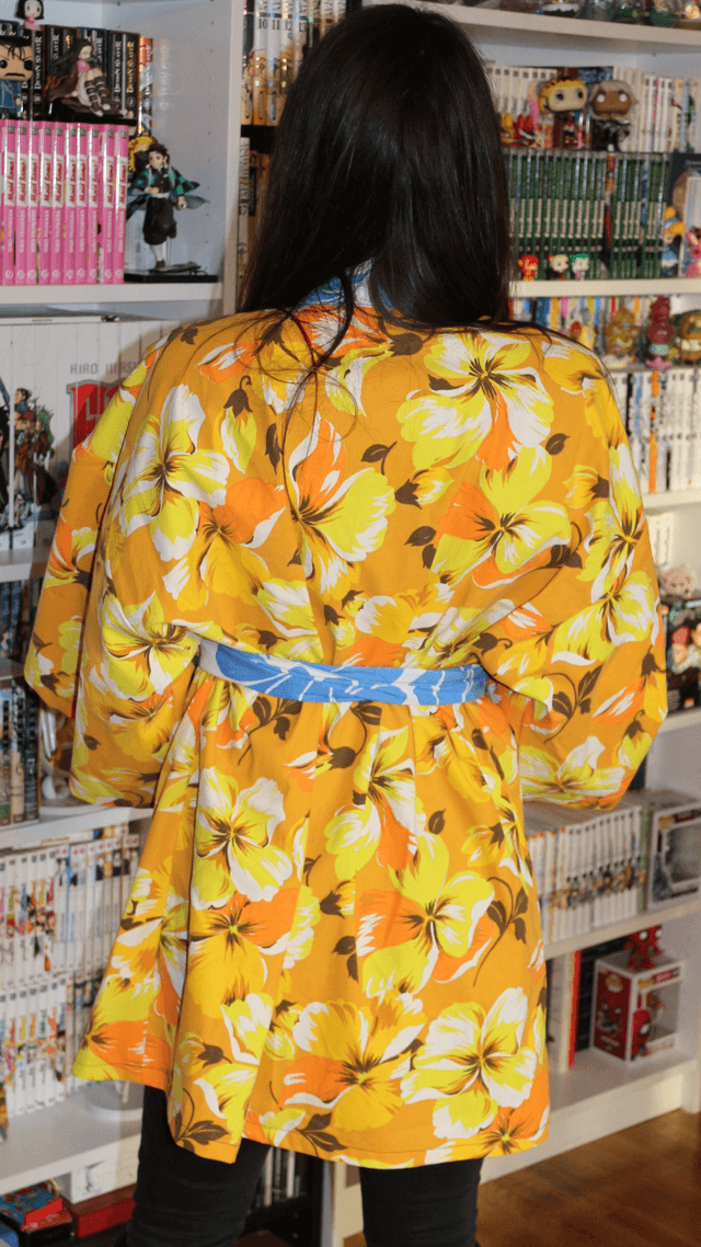 Kimono Unisexe Taille Unique "Jaune Éclatant"
