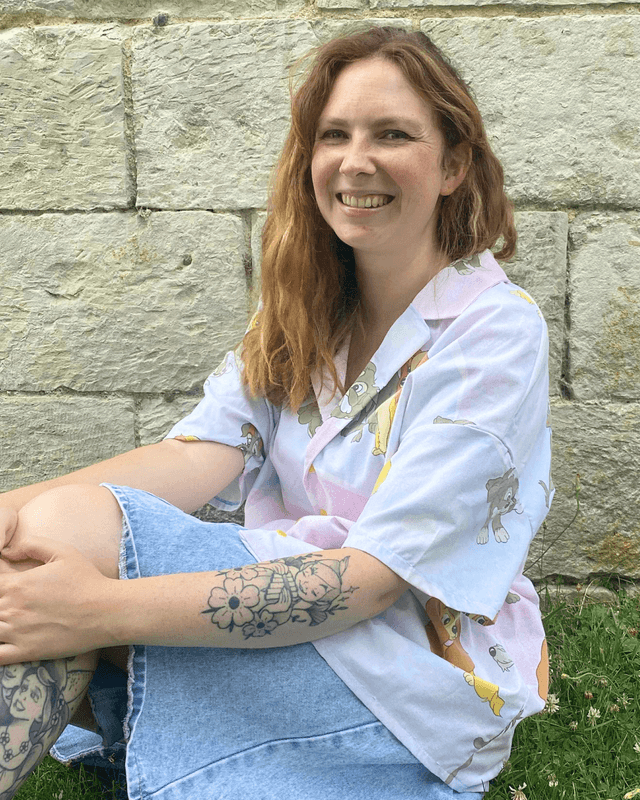  Chemise Upcyclée – La Belle et le Clochard – Taille 40 Unisexe