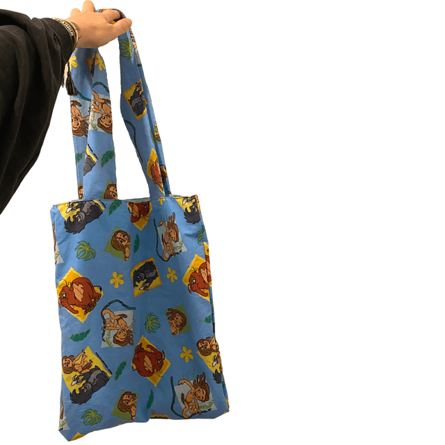 Sac Cabas Unique avec Appliqué Pailleté de Perroquet - Thème Tarzan Oh Je Vois!