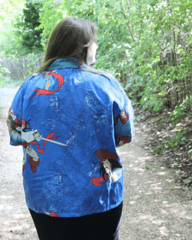 Chemise Upcyclée Oversize – Jack Sparrow – Taille 44 Unisexe