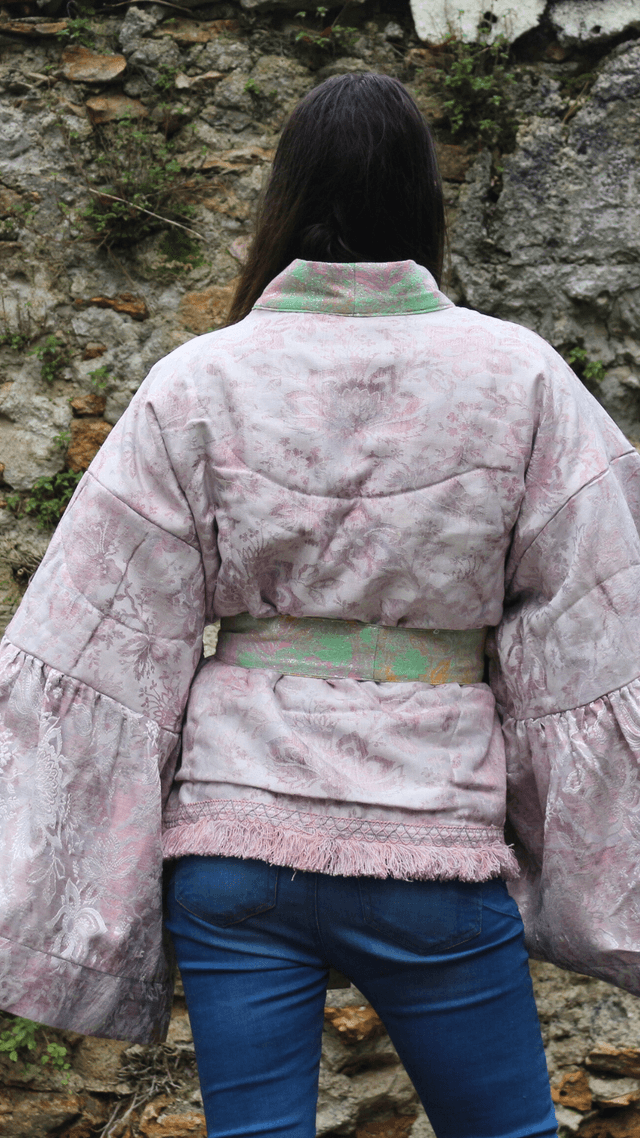 Kimono Court unisexe Taille Unique "Lilas Éclatant"