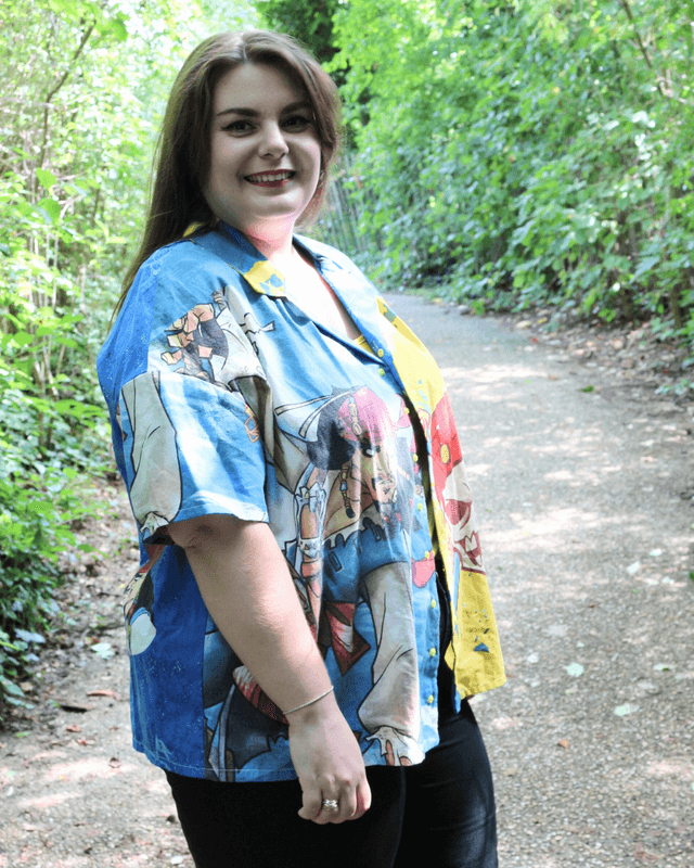Chemise Upcyclée Oversize – Jack Sparrow – Taille 44 Unisexe