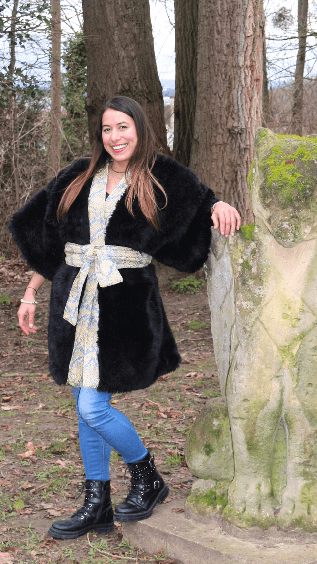 Kimono en Fourrure "Élégance Cosy"