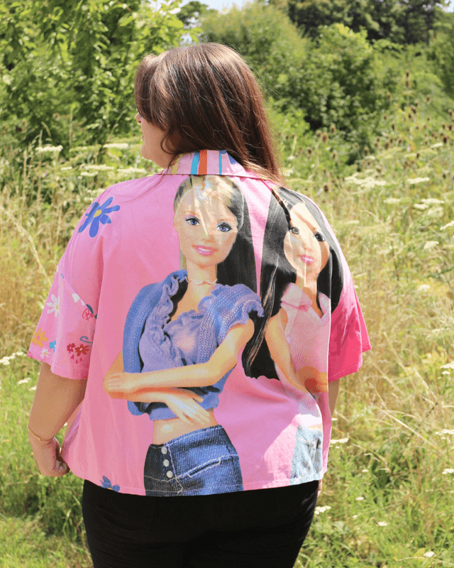 Chemise Oversize Unisexe – Barbie Vintage – Taille 46 – Pièce Unique