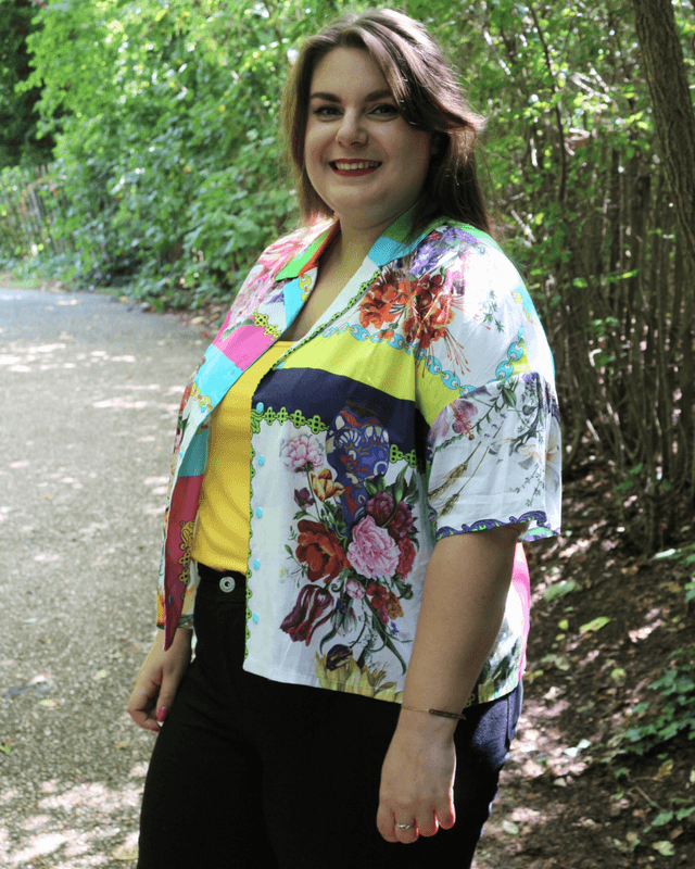 Chemise Oversize Unisexe – Bouquets de Fleurs – Taille 42 – Pièce Unique
