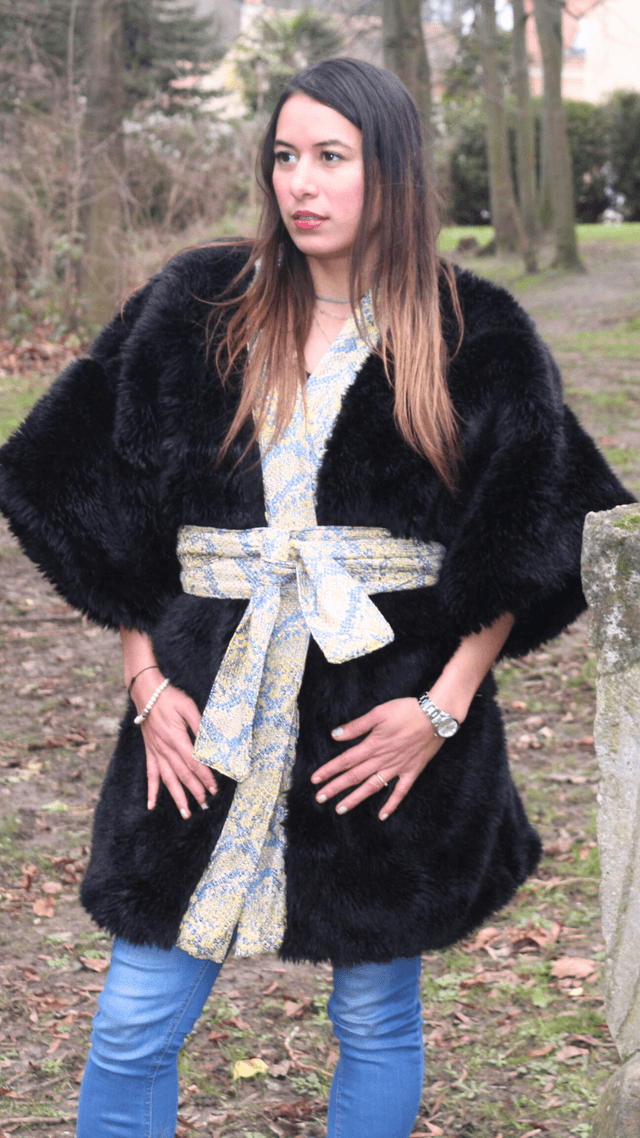 Kimono en Fourrure &quot;Élégance Cosy&quot;